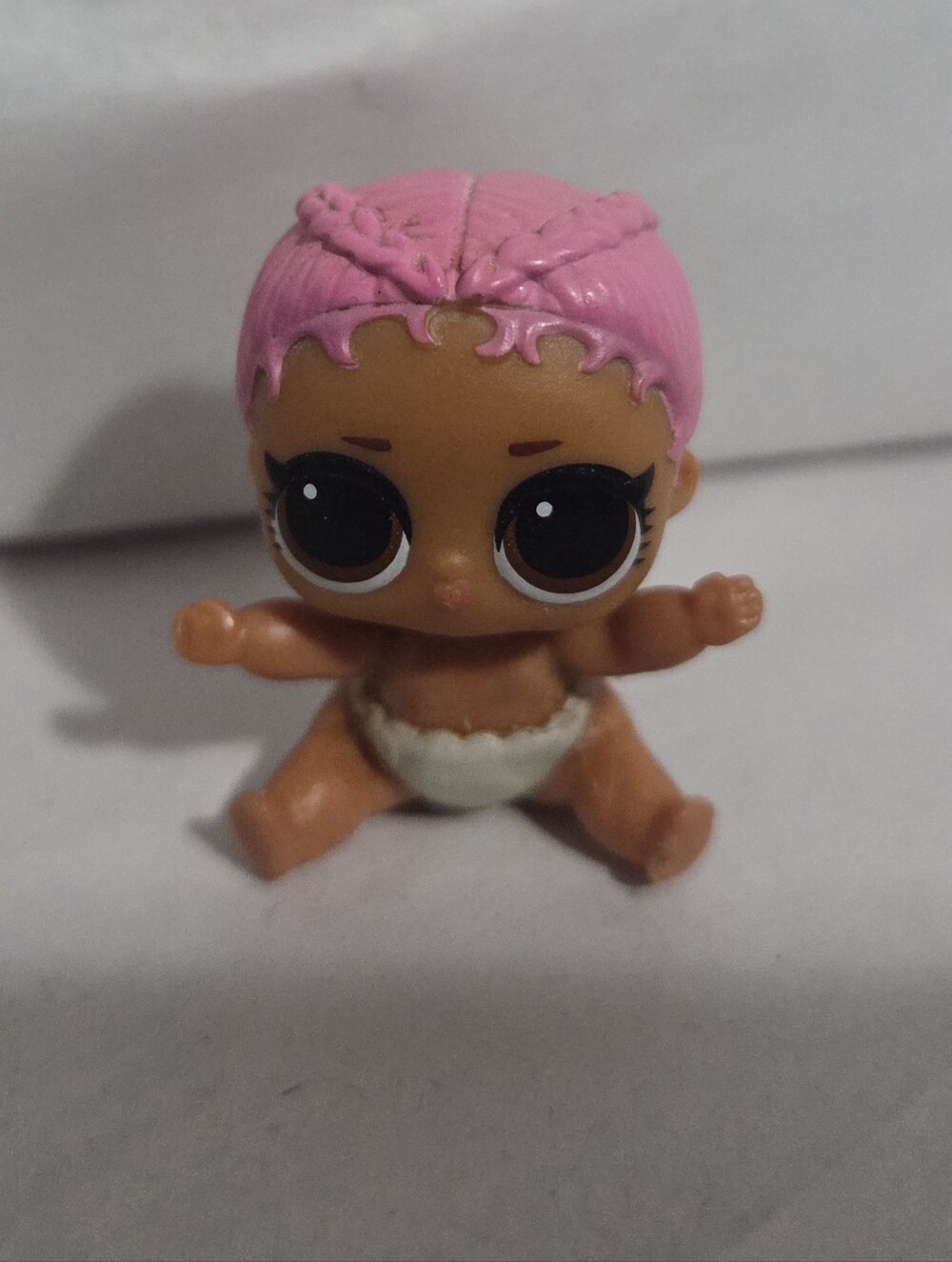 LOL Surprise Baby Doll - Pink Hair, Brown Skin
